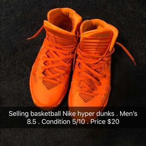 Nike orange hyper dunks